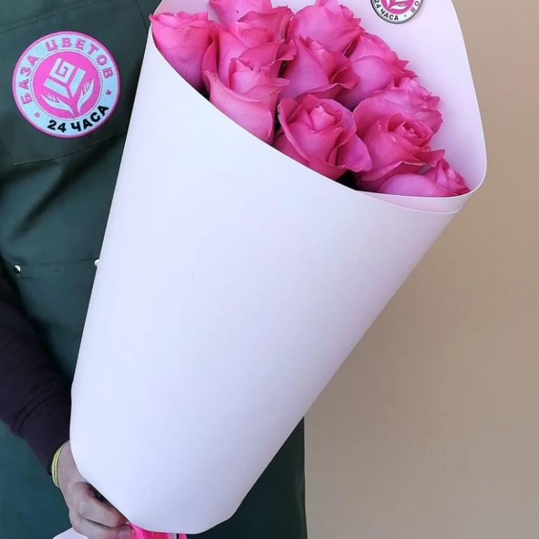 Букеты из розовых роз 70 см (Эквадор) артикул букета  24024tol