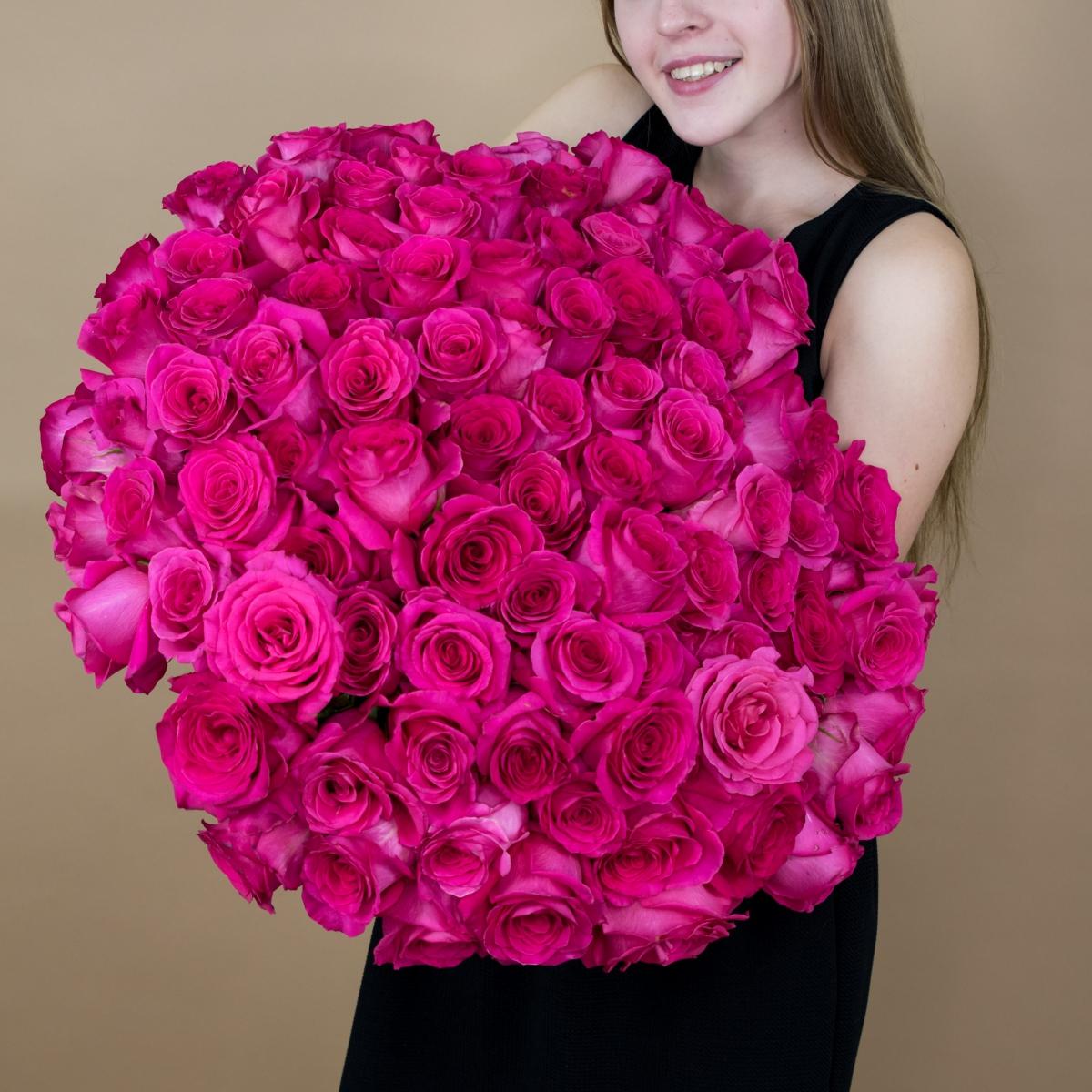 Букет из розовых роз 75 шт. (40 см) (артикул букета  11319tlt)