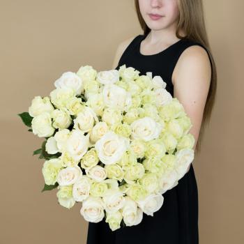 Букет из белых роз 101 шт 40 см (Эквадор) [Артикул  11655]